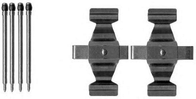 HELLA PAGID 8dz355203121 -  Комплектующие, колодки дискового тормоза